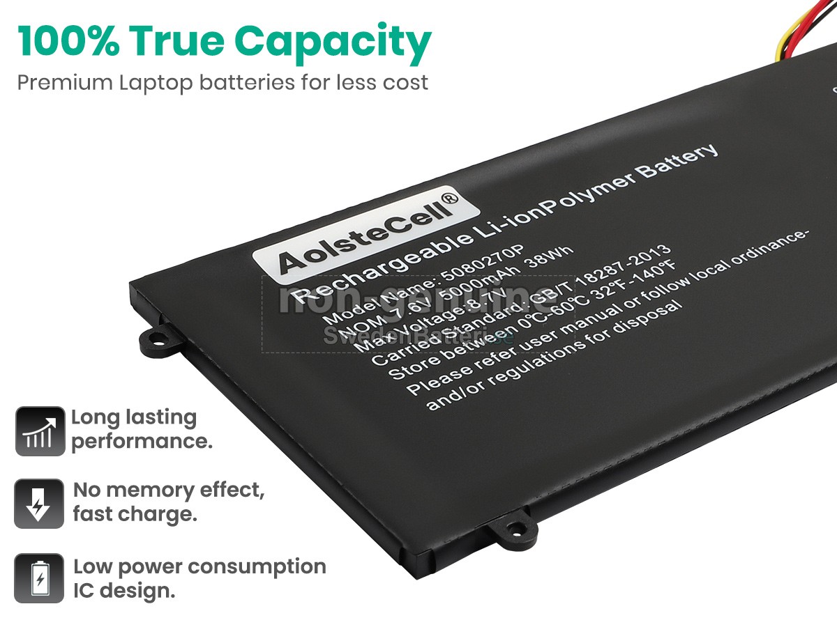 batteri till Jumper 5080270P