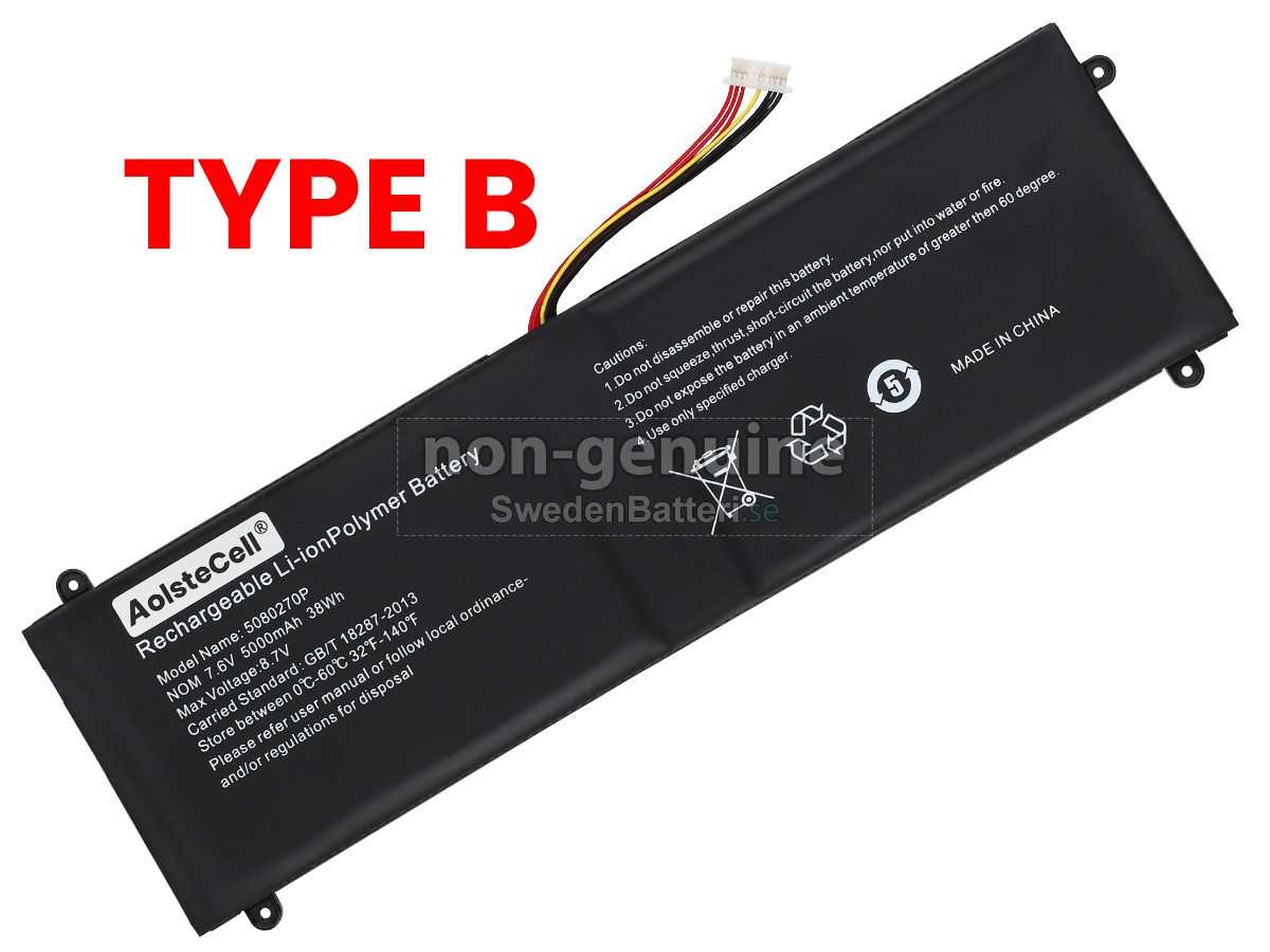 batteri till Jumper 5080270P