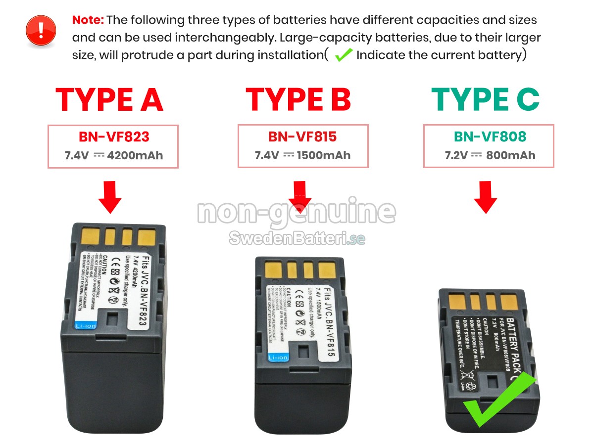 batteri till JVC JY-HM70