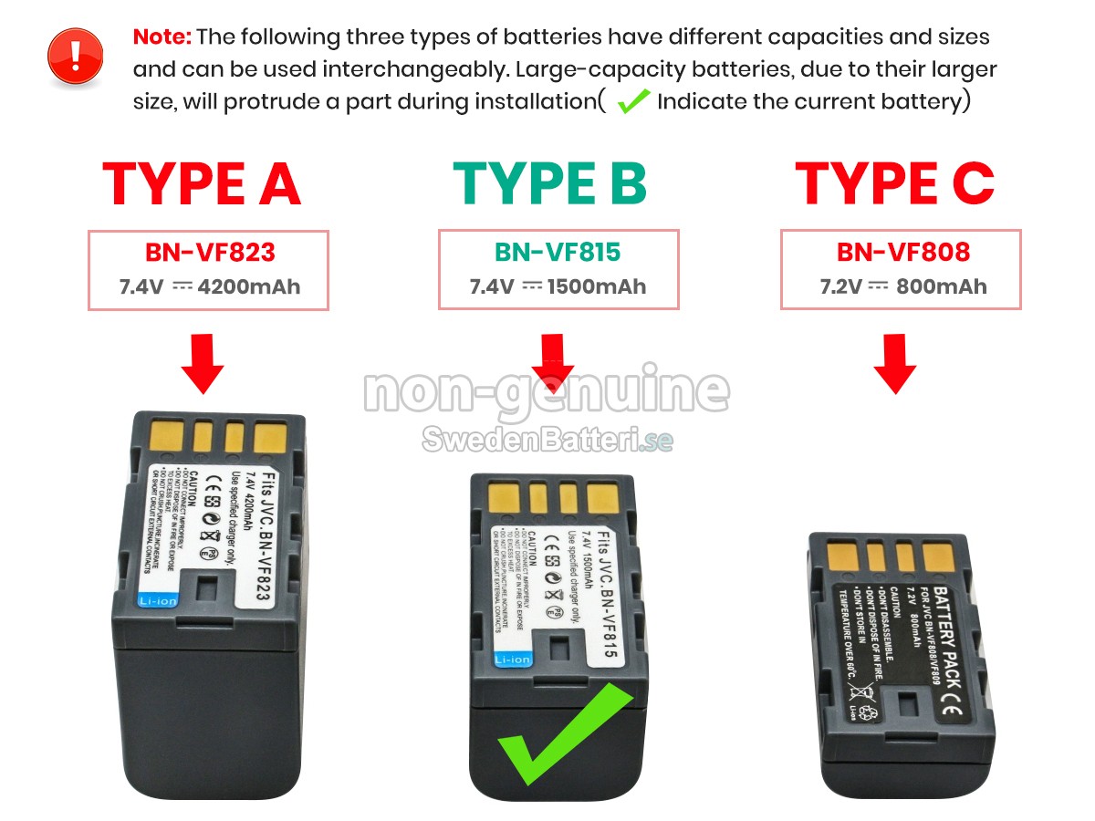 batteri till JVC JY-HM70