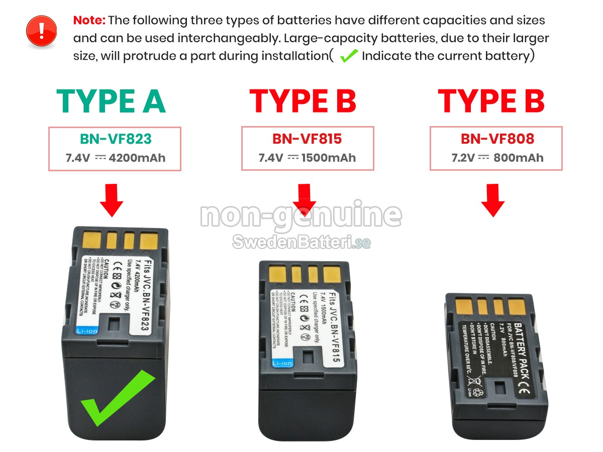 batteri till JVC JY-HM70