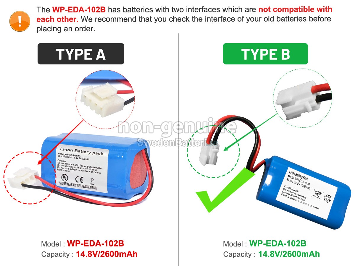 batteri till KADEY YASEN ECG-903A