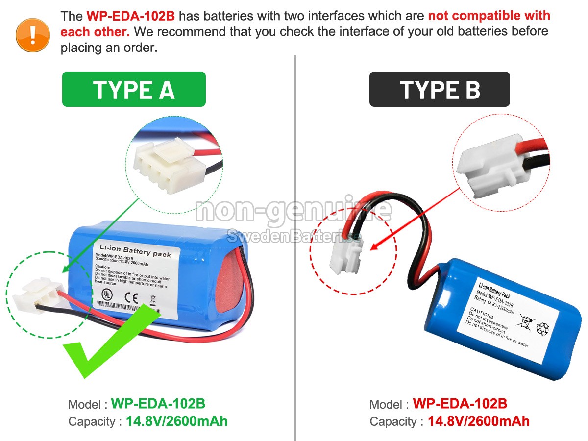 batteri till KADEY YASEN ECG-903A