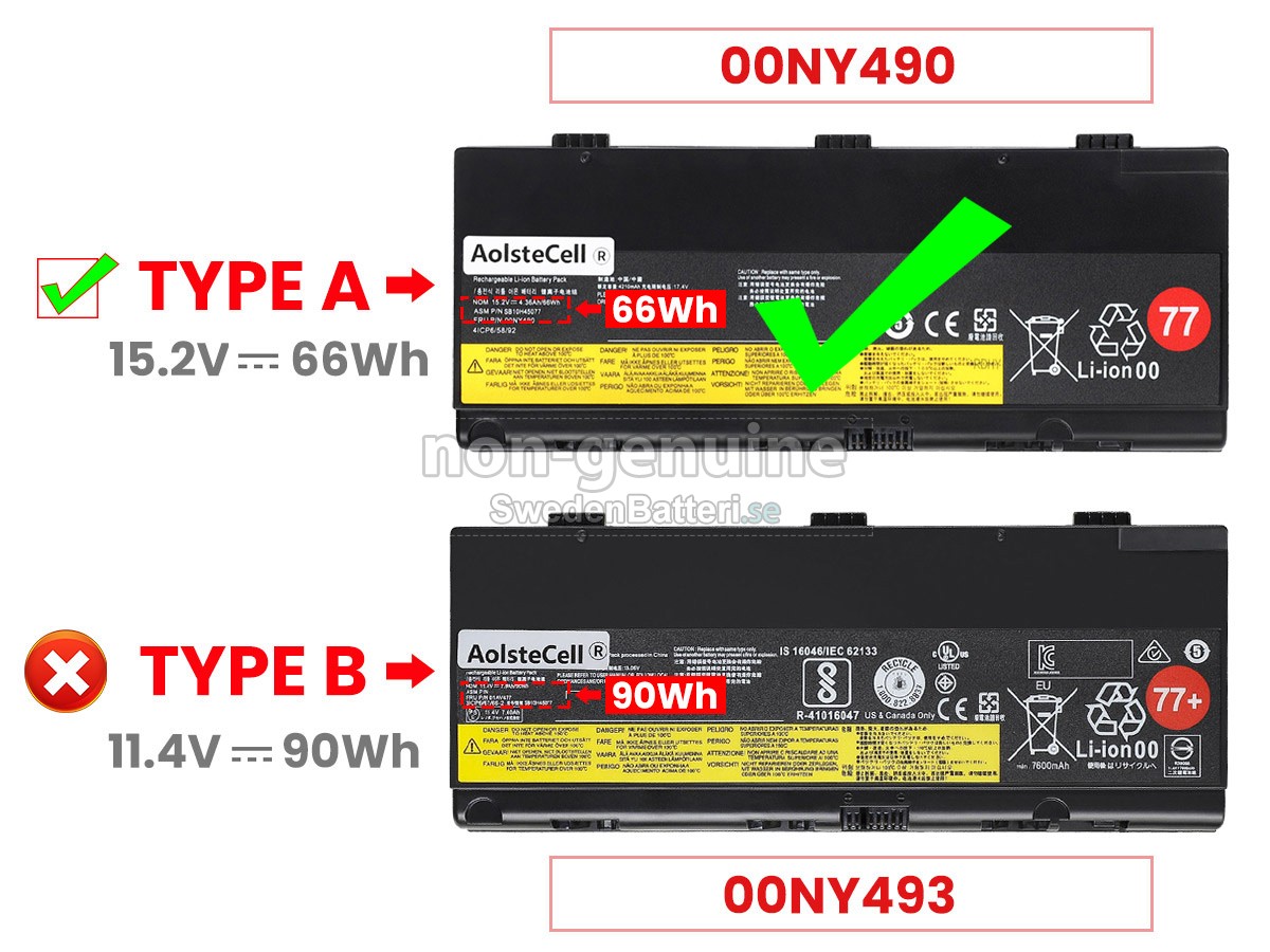 batteri till Lenovo ThinkPad P50