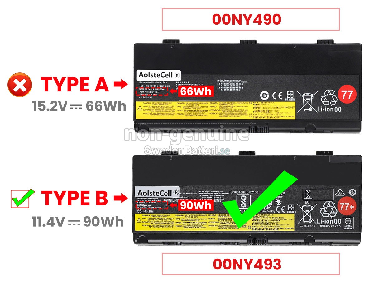 batteri till Lenovo ThinkPad P50