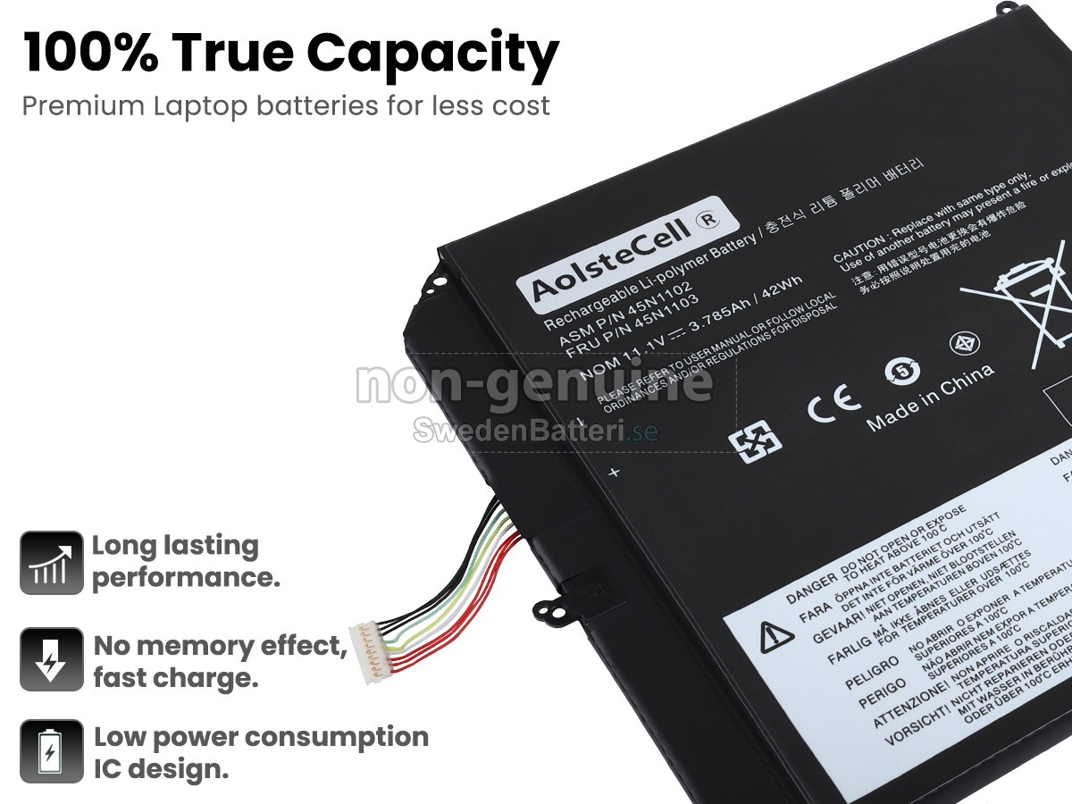 batteri till Lenovo ThinkPad HELIX 3701