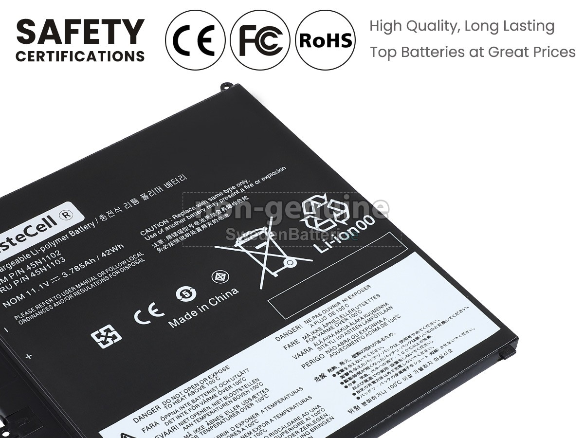batteri till Lenovo ThinkPad HELIX 3701