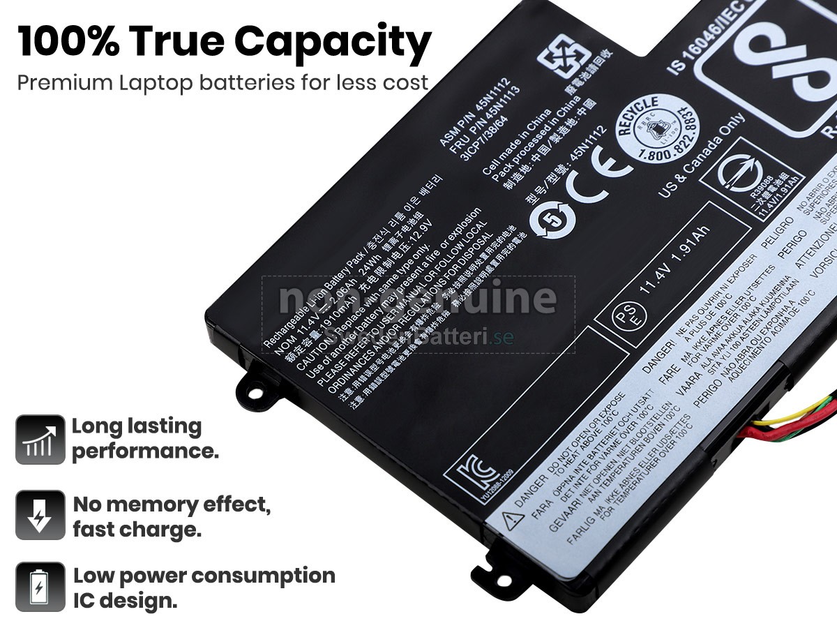 batteri till Lenovo ThinkPad X270 20K60000