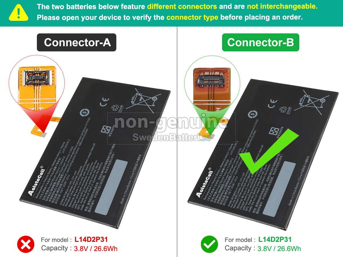 batteri till Lenovo L14D2P31