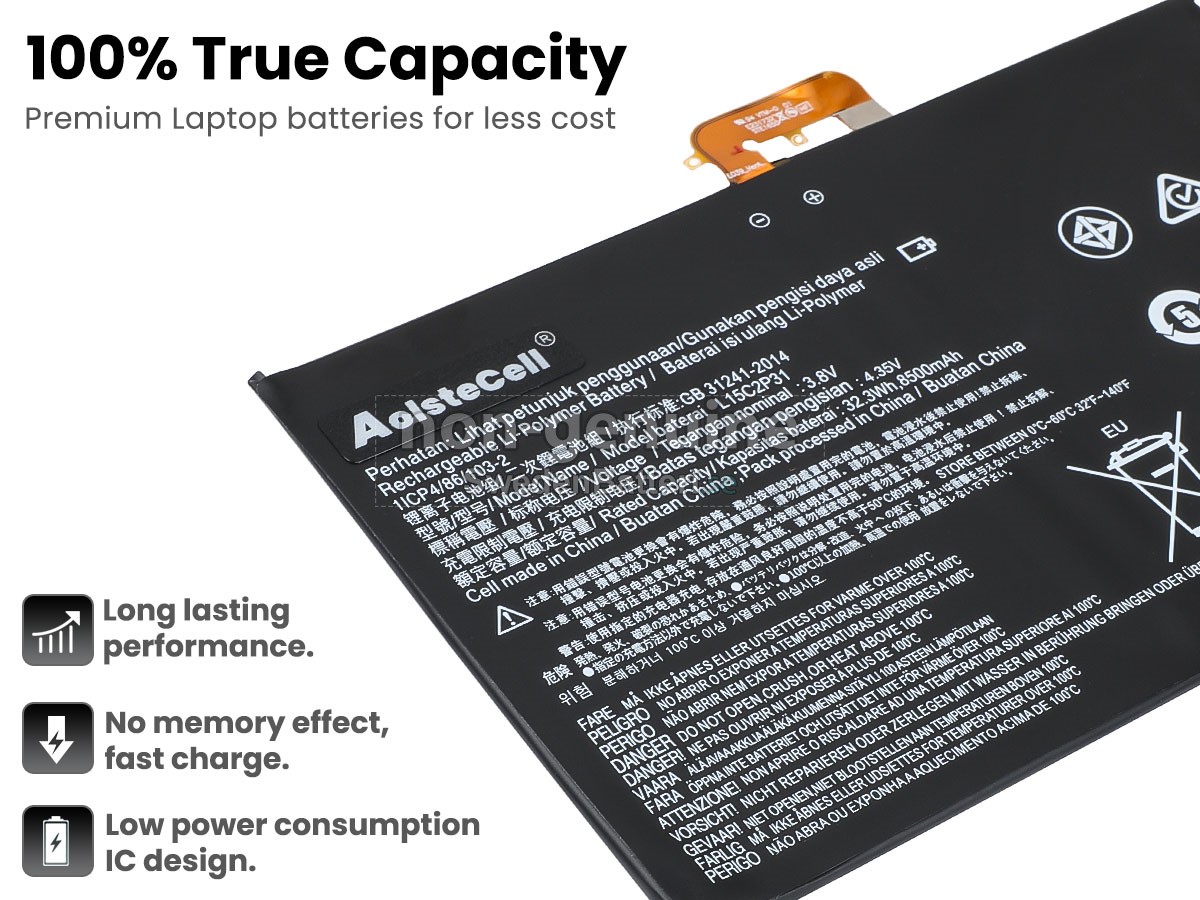 batteri till Lenovo YOGA BOOK andROID YB1-X90F