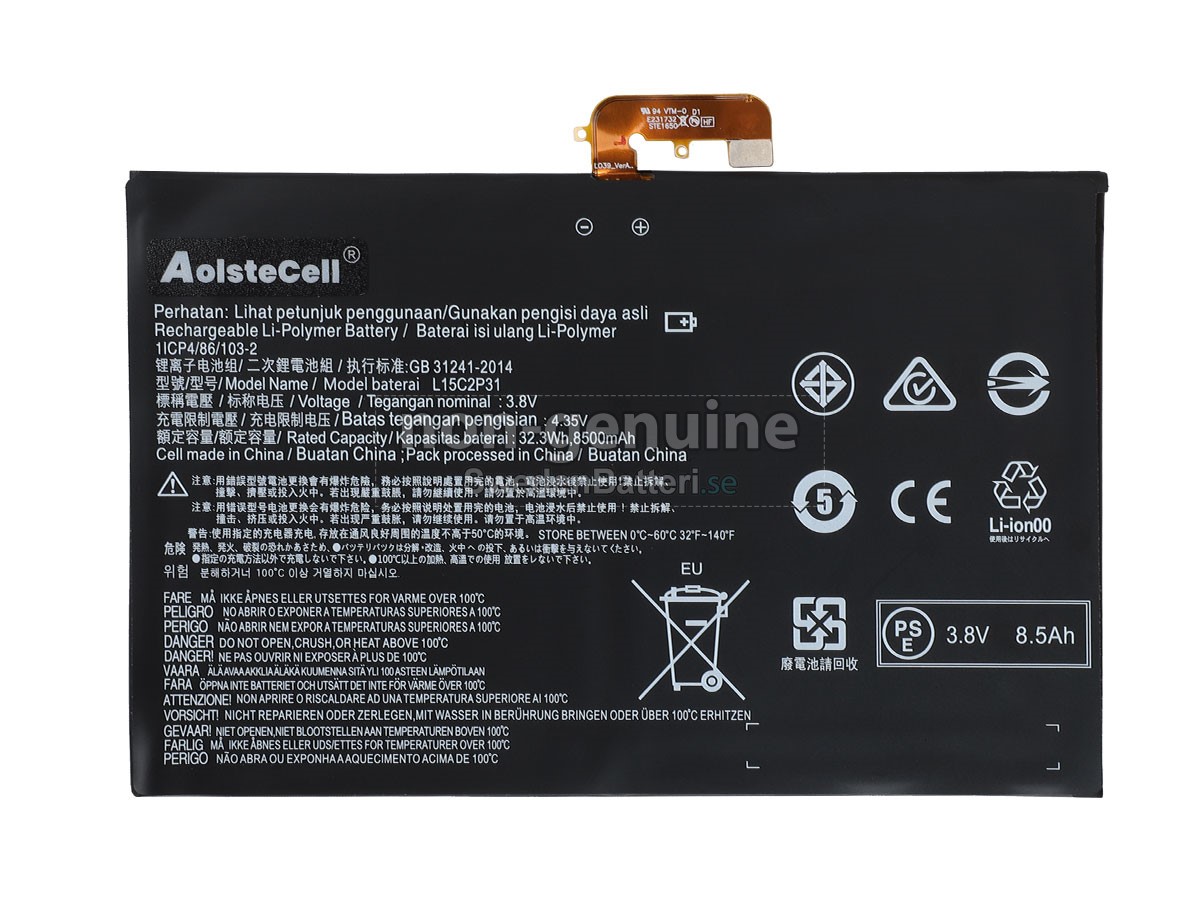 batteri till Lenovo YOGA BOOK andROID YB1-X90F