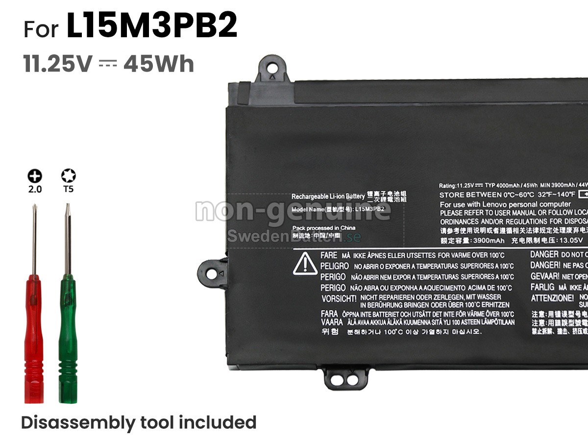 batteri till Lenovo L15C3PB0