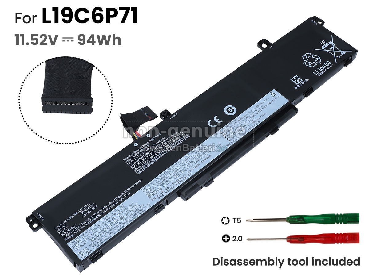 batteri till Lenovo ThinkPad T15G GEN 1-20UR