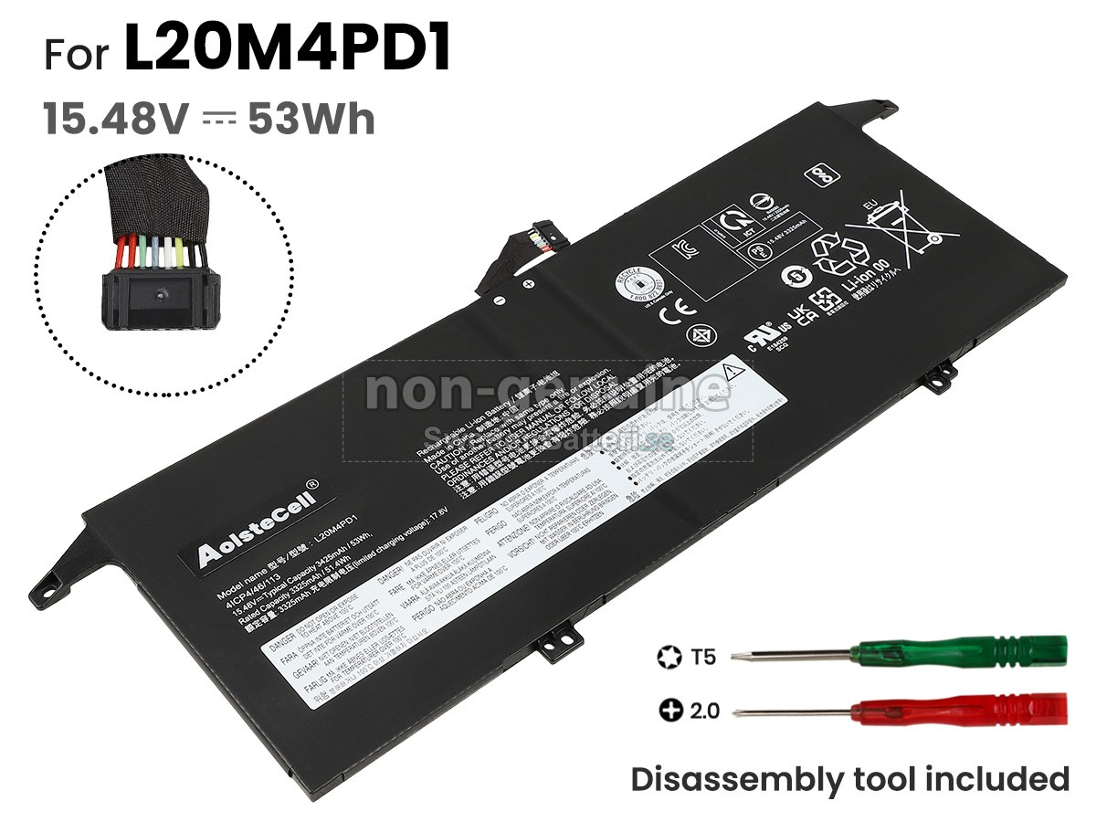 batteri till Lenovo THINKBOOK 13X ITG-20WJ002MFG