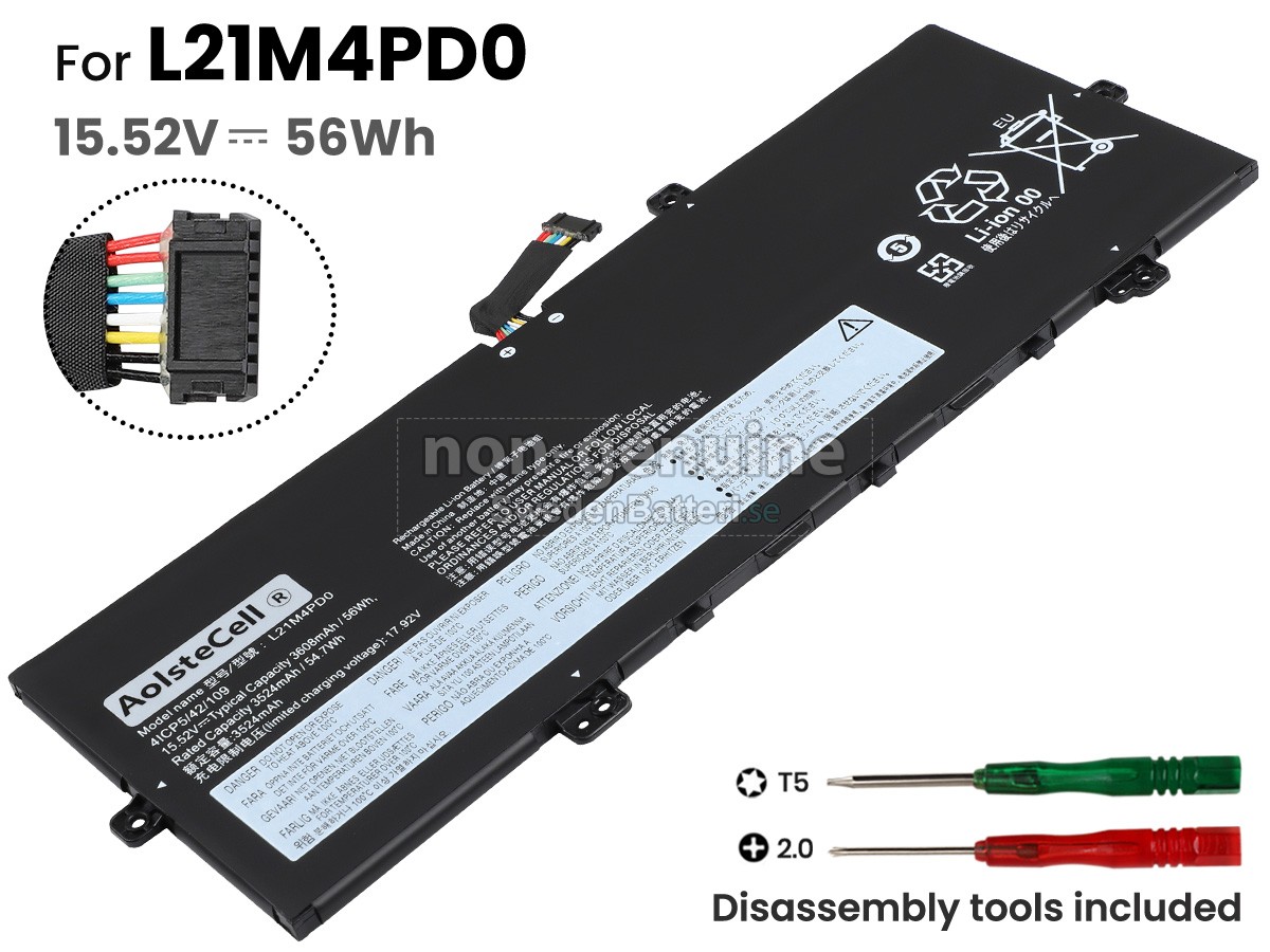 batteri till Lenovo THINKBOOK 13X G2 IAP-21AT0044AK