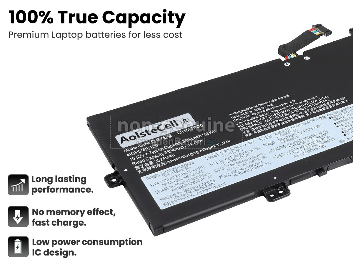 batteri till Lenovo THINKBOOK 13X G2 IAP-21AT0044AK