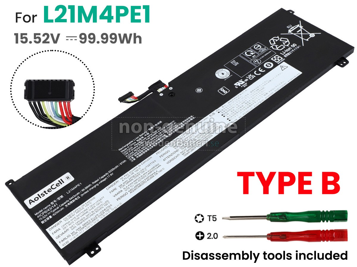 batteri till Lenovo LEGION S7 16ARHA7-82UG000DSP