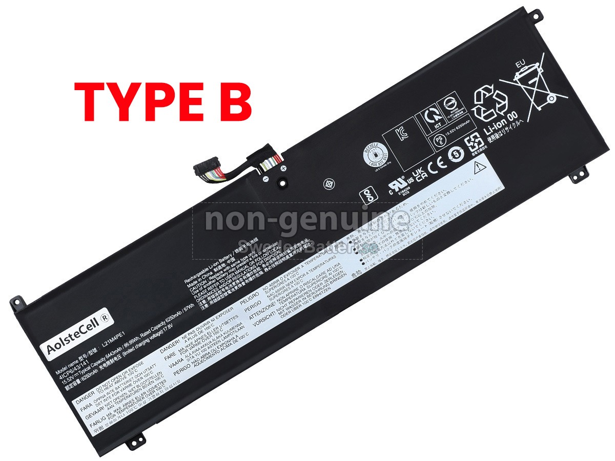 batteri till Lenovo LEGION S7 16ARHA7-82UG000DSP