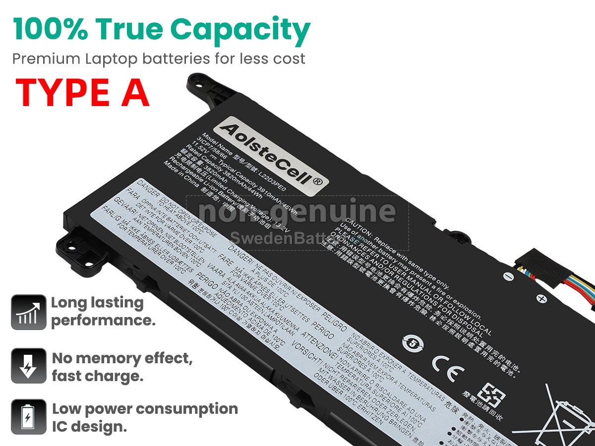 batteri till Lenovo THINKBOOK 16 G6 ABP-21KK001SED