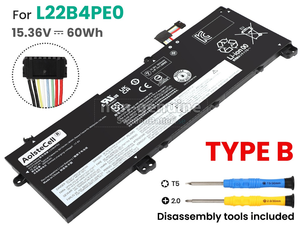 batteri till Lenovo THINKBOOK 16 G6 ABP-21KK001SED