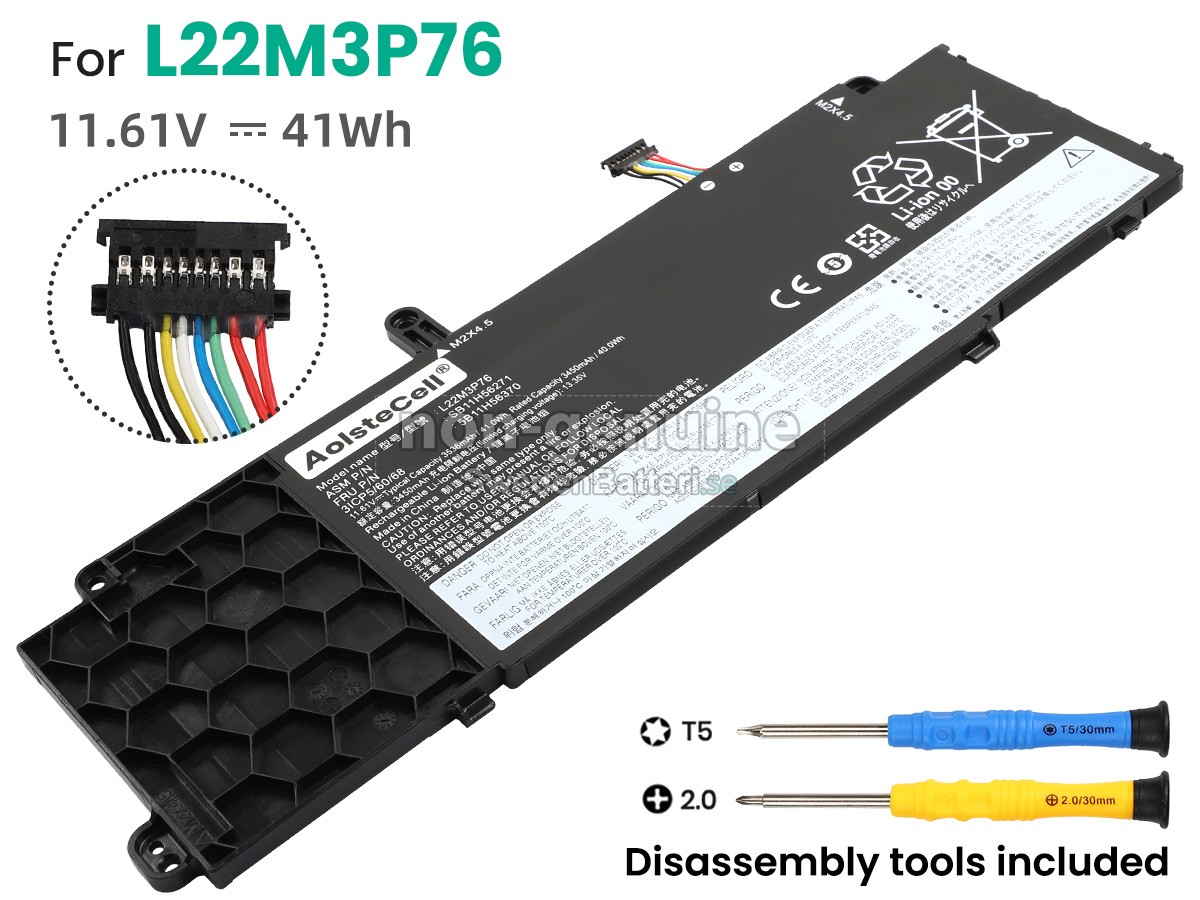 batteri till Lenovo L22L3P76