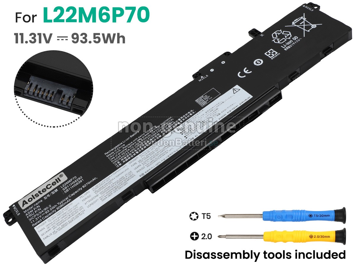 batteri till Lenovo L22B6P70