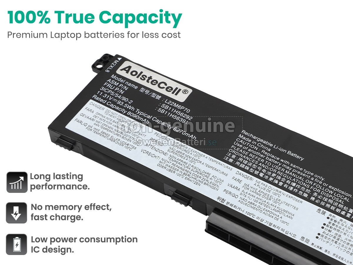 batteri till Lenovo L22B6P70