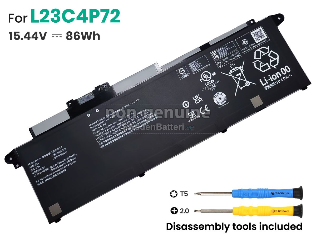 batteri till Lenovo L23C4P72