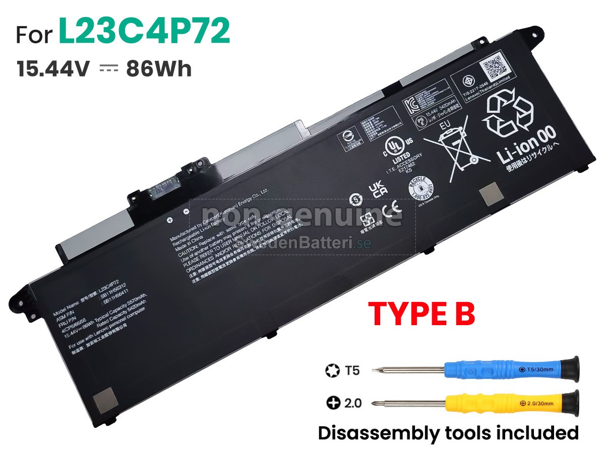 batteri till Lenovo ThinkPad T16 GEN 3-21MN00BSMX