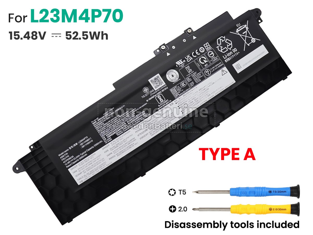batteri till Lenovo ThinkPad T16 GEN 3-21MN00BSMX