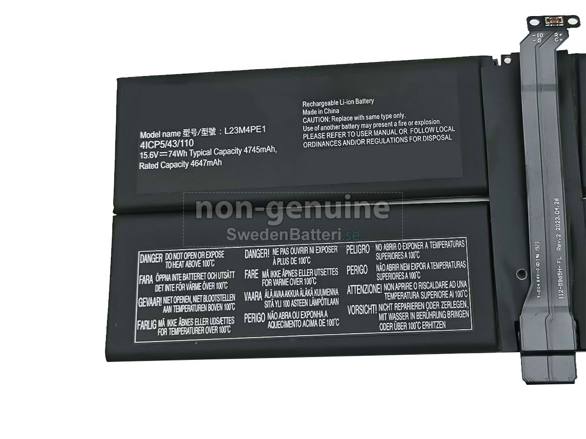 batteri till Lenovo L23M4PE1