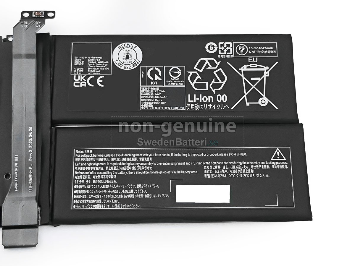 batteri till Lenovo L23M4PE1