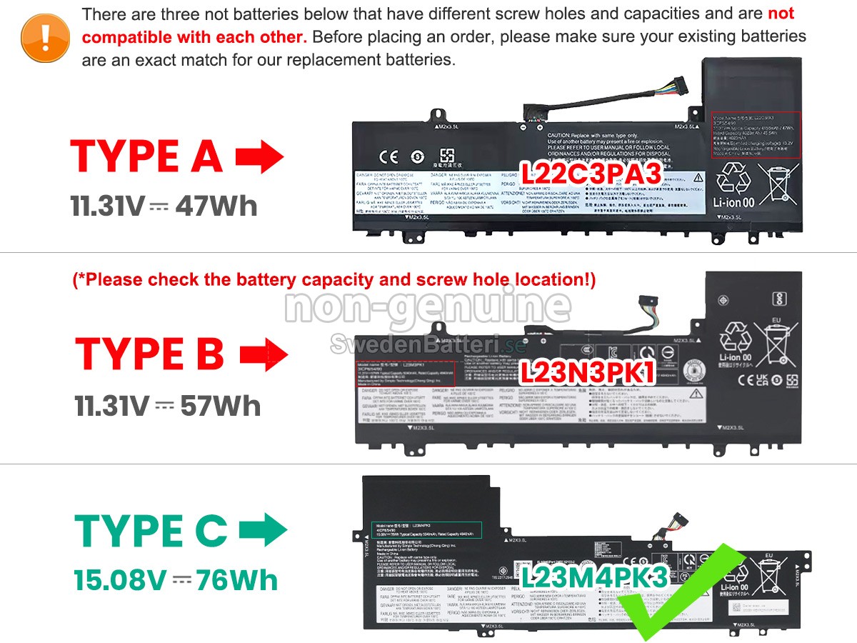 batteri till Lenovo IdeaPad SLIM 5 16AHP9-83DD004DGJ