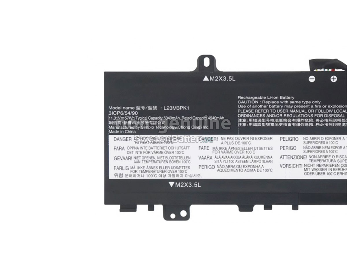batteri till Lenovo L23M3PK1