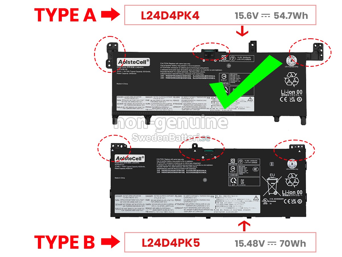 batteri till Lenovo IdeaPad SLIM 5 15ARP10-83J3004PMB