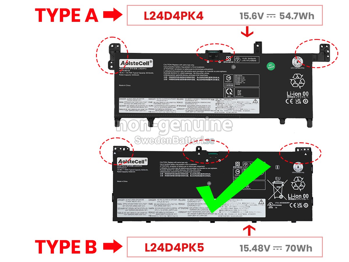 batteri till Lenovo IdeaPad SLIM 5 15ARP10-83J3004PMB