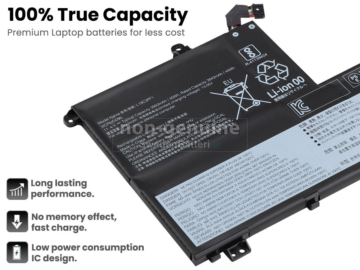 batteri till Lenovo THINKBOOK 14-IML-20RV