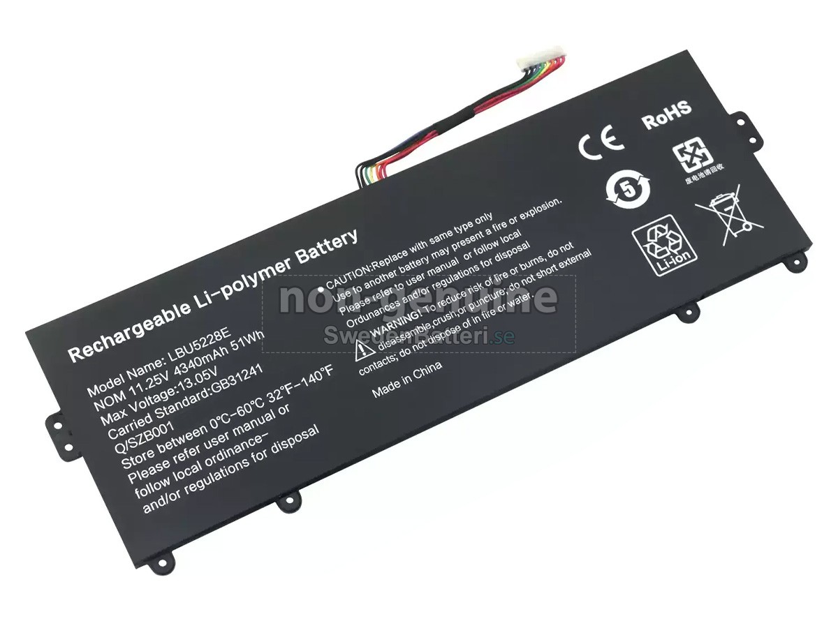 batteri till LG ULTRA PC 13U70P-G.ARW5U