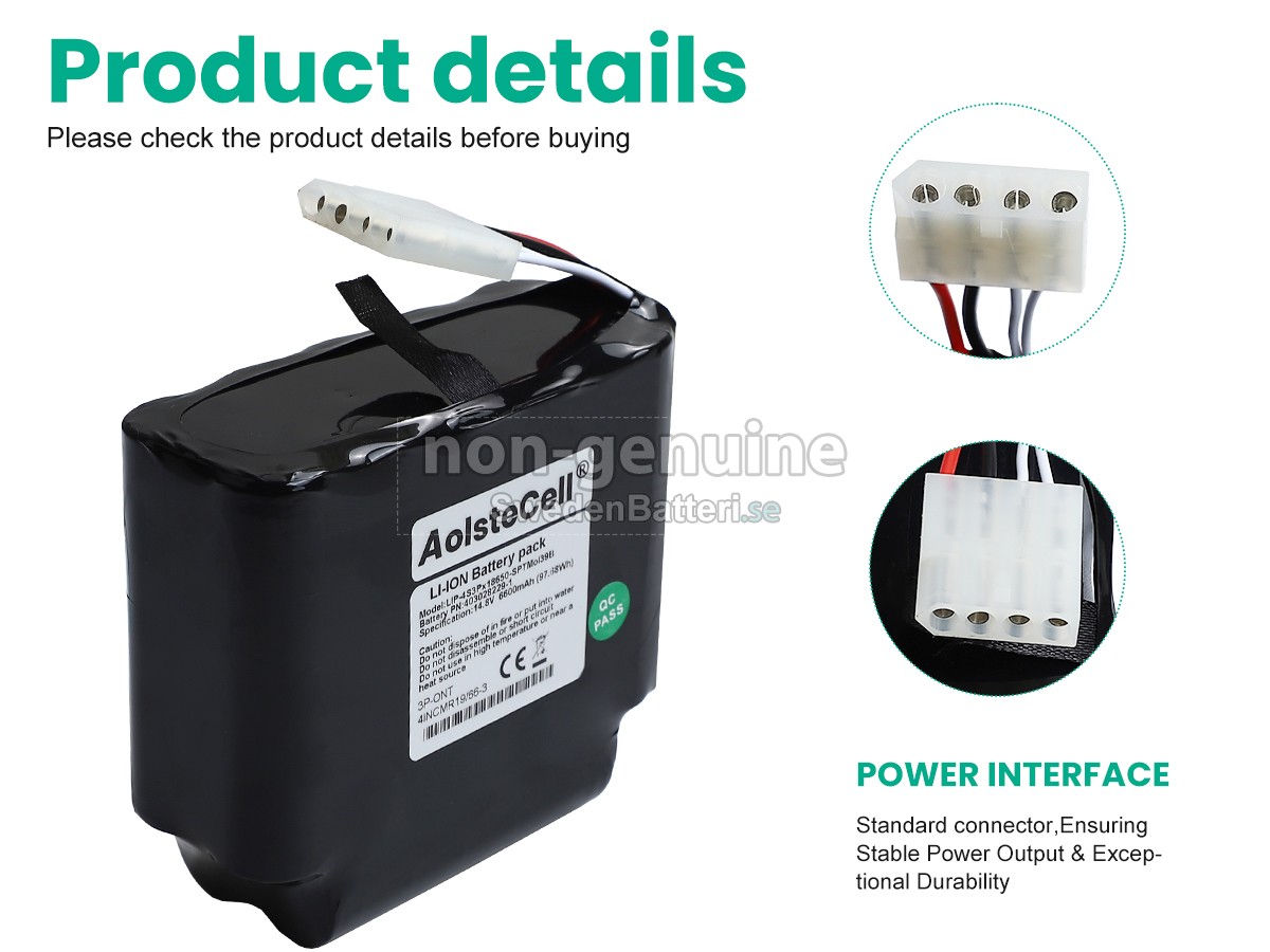batteri till Lighthouse LIP-4S3PX18650-SPTMOL309B