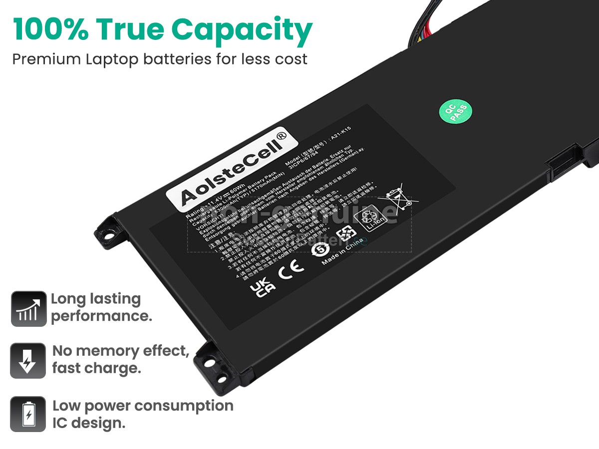 batteri till Machenike F117-VR26