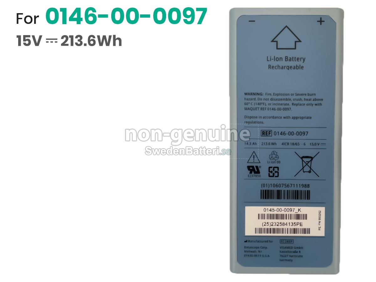 batteri till Maquet 0146-00-0097