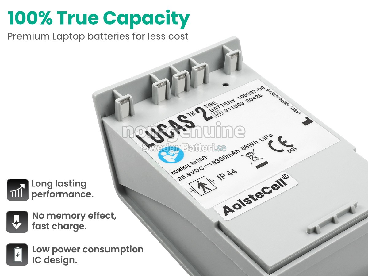 batteri till Medtronic LUCAS 2