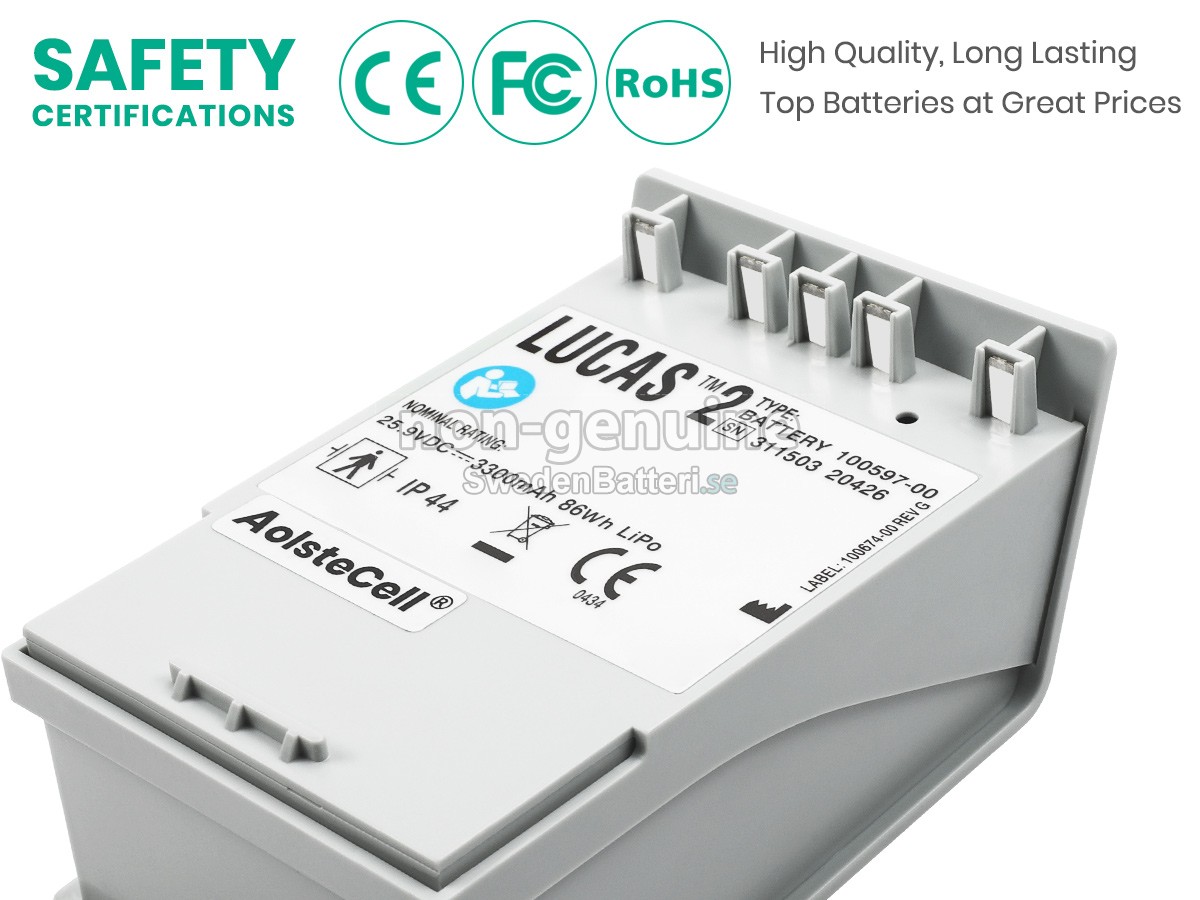 batteri till Medtronic LUCAS 2