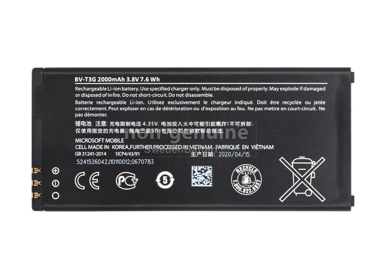 batteri till Microsoft BV-T3G