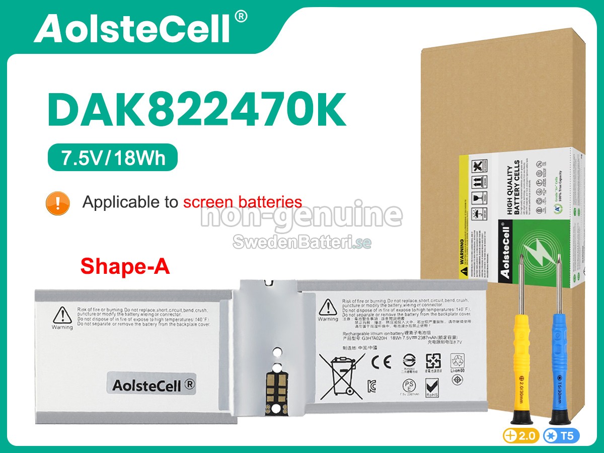 batteri till Microsoft Surface BOOK 2 1832