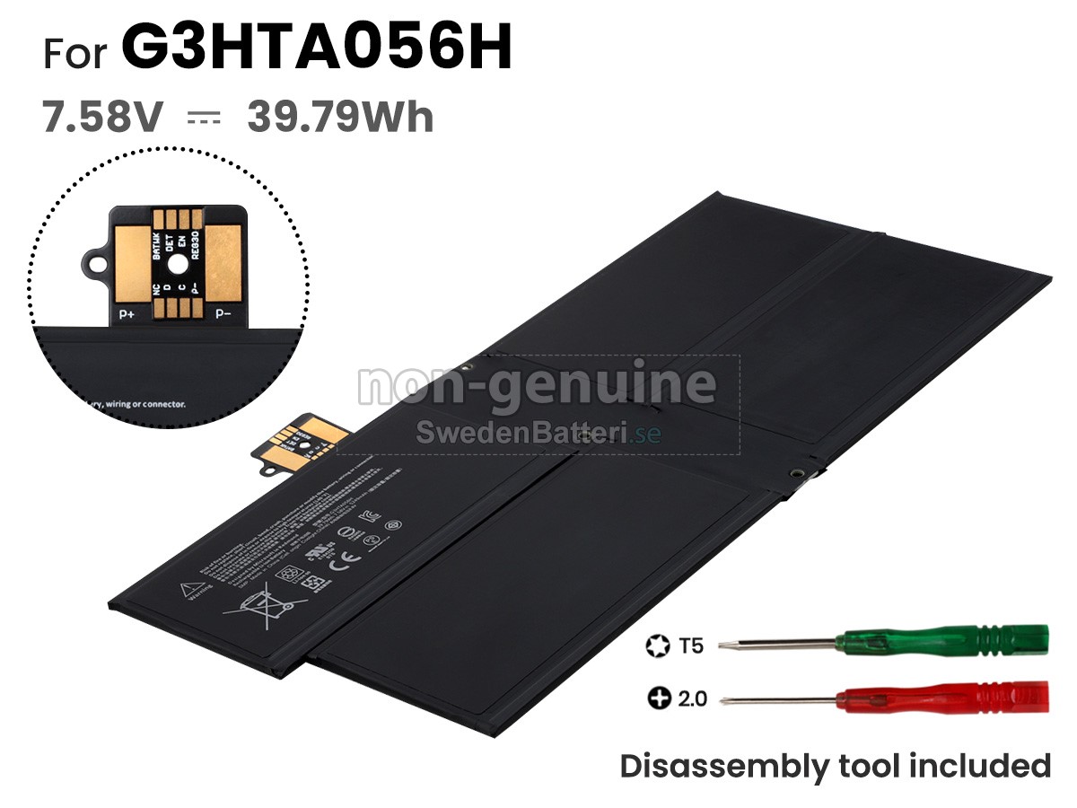 batteri till Microsoft G3HTA056H