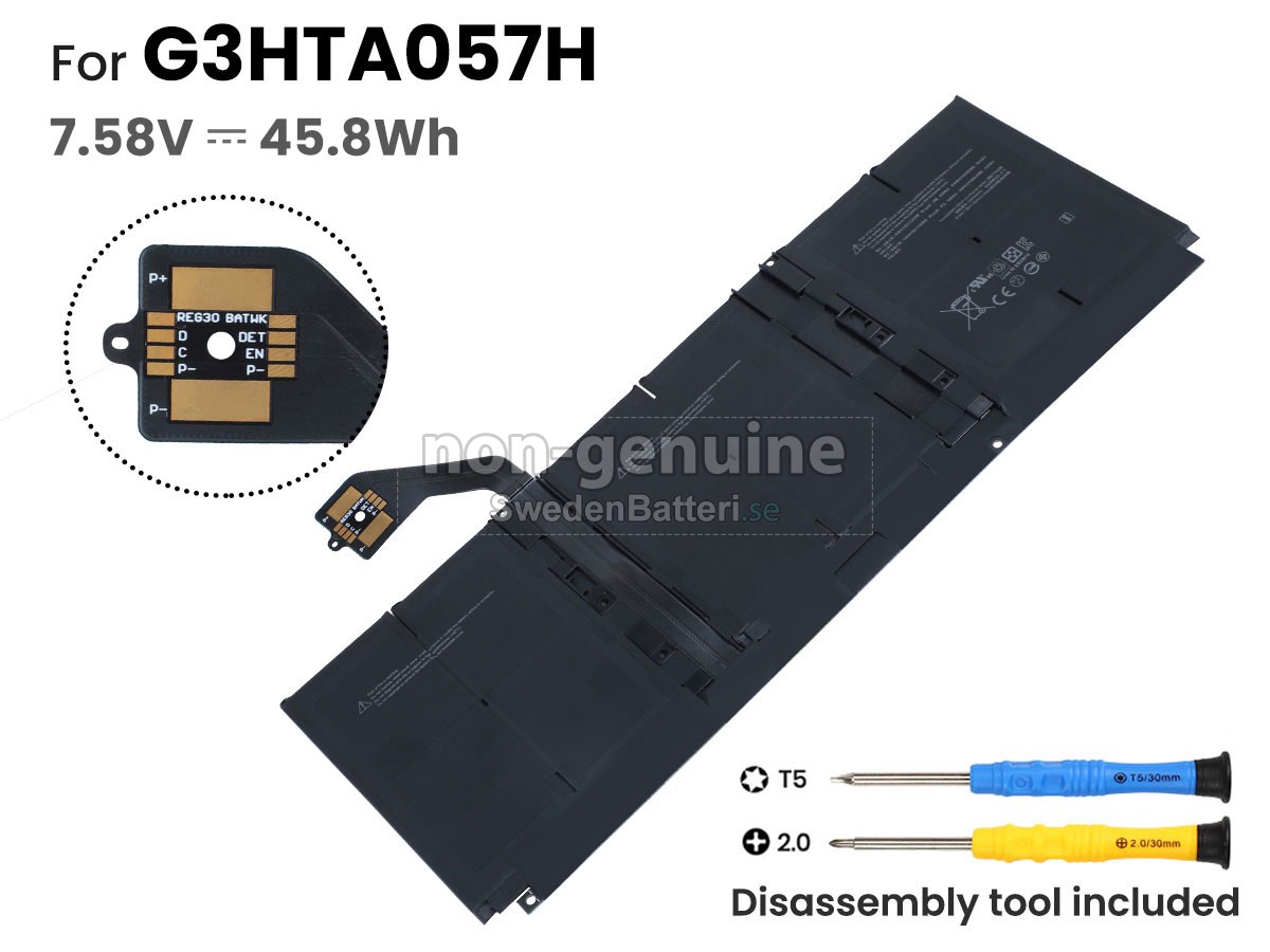 batteri till Microsoft G3HTA058H