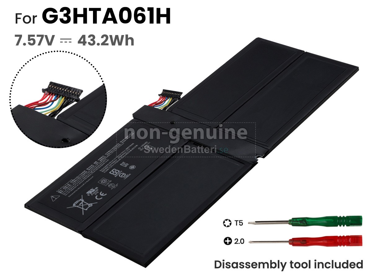 batteri till Microsoft G3HTA061H