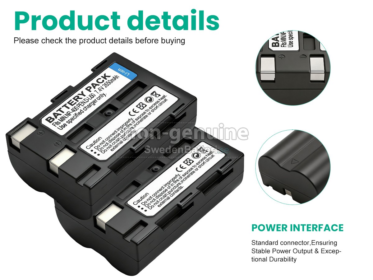 batteri till Minolta DIMAGE A2