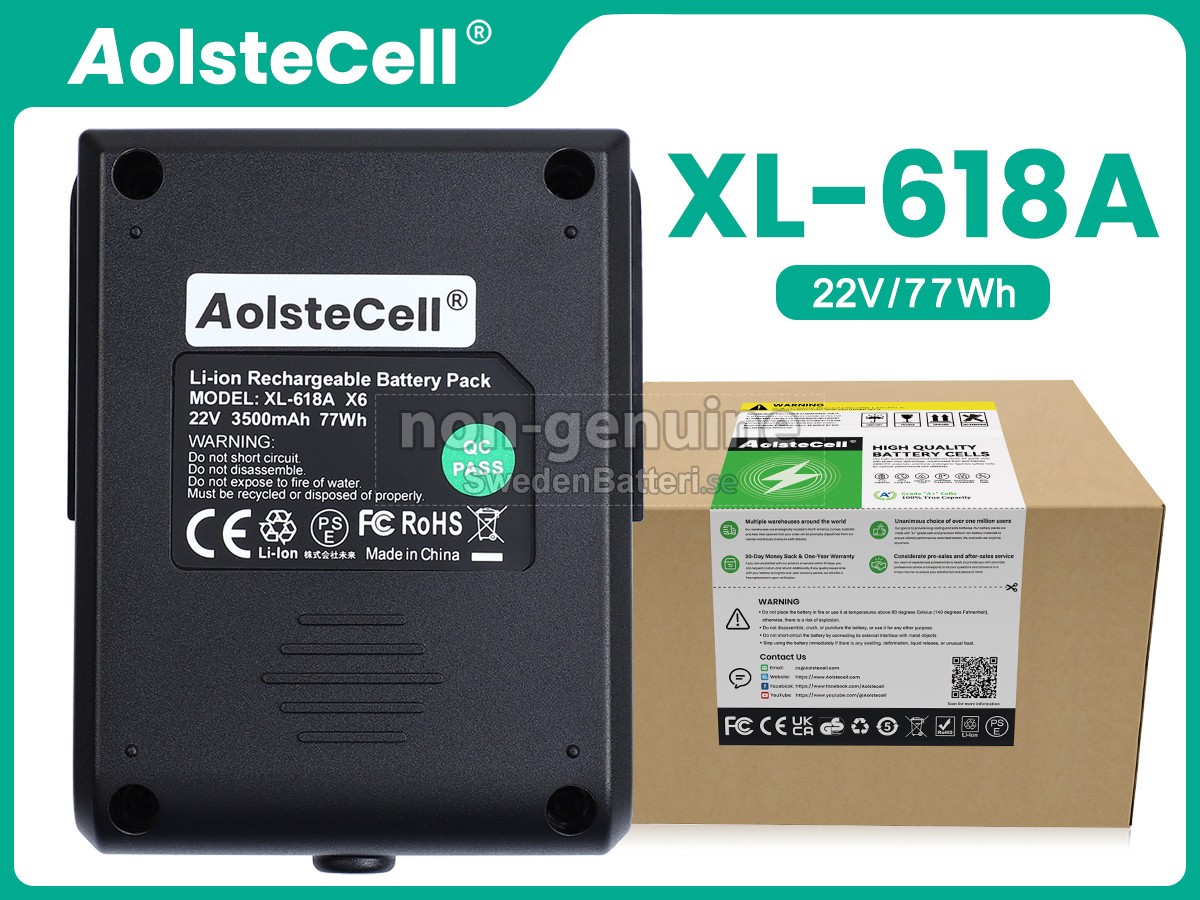 batteri till Moosoo XL-618A